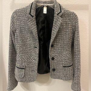 Vintage women’s old navy Black and White Tweed Blazer XS